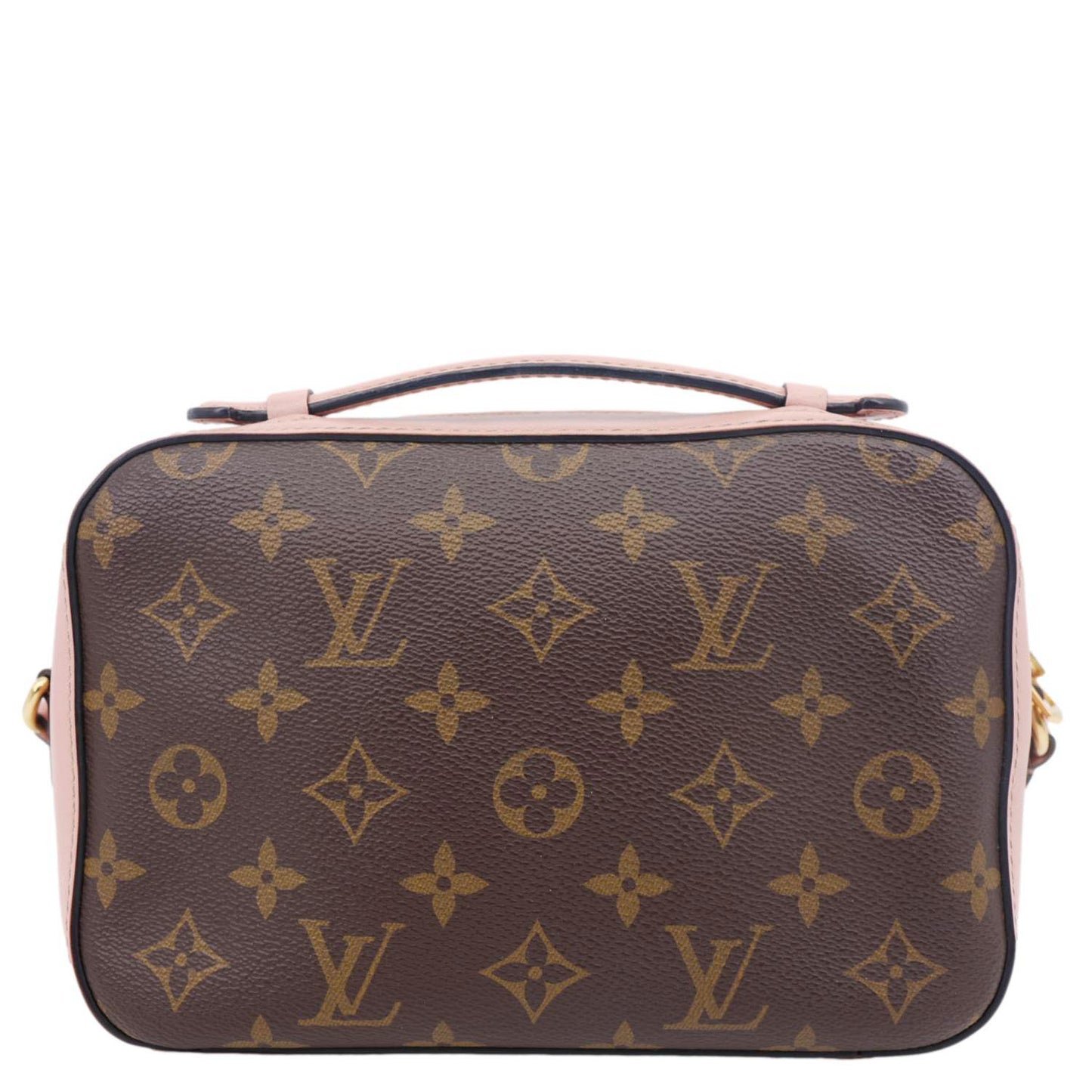 LOUIS VUITTON Saintonge Monogram Canvas Crossbody Bag Pink