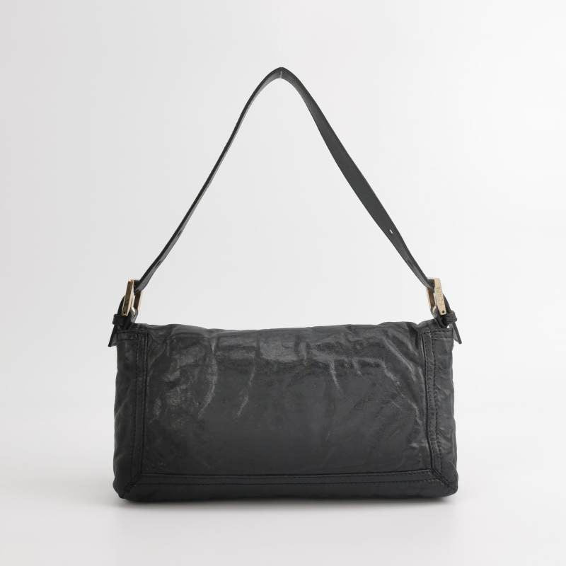 Fendi Baguette Leather with Wild Fringes Shoulder Bag