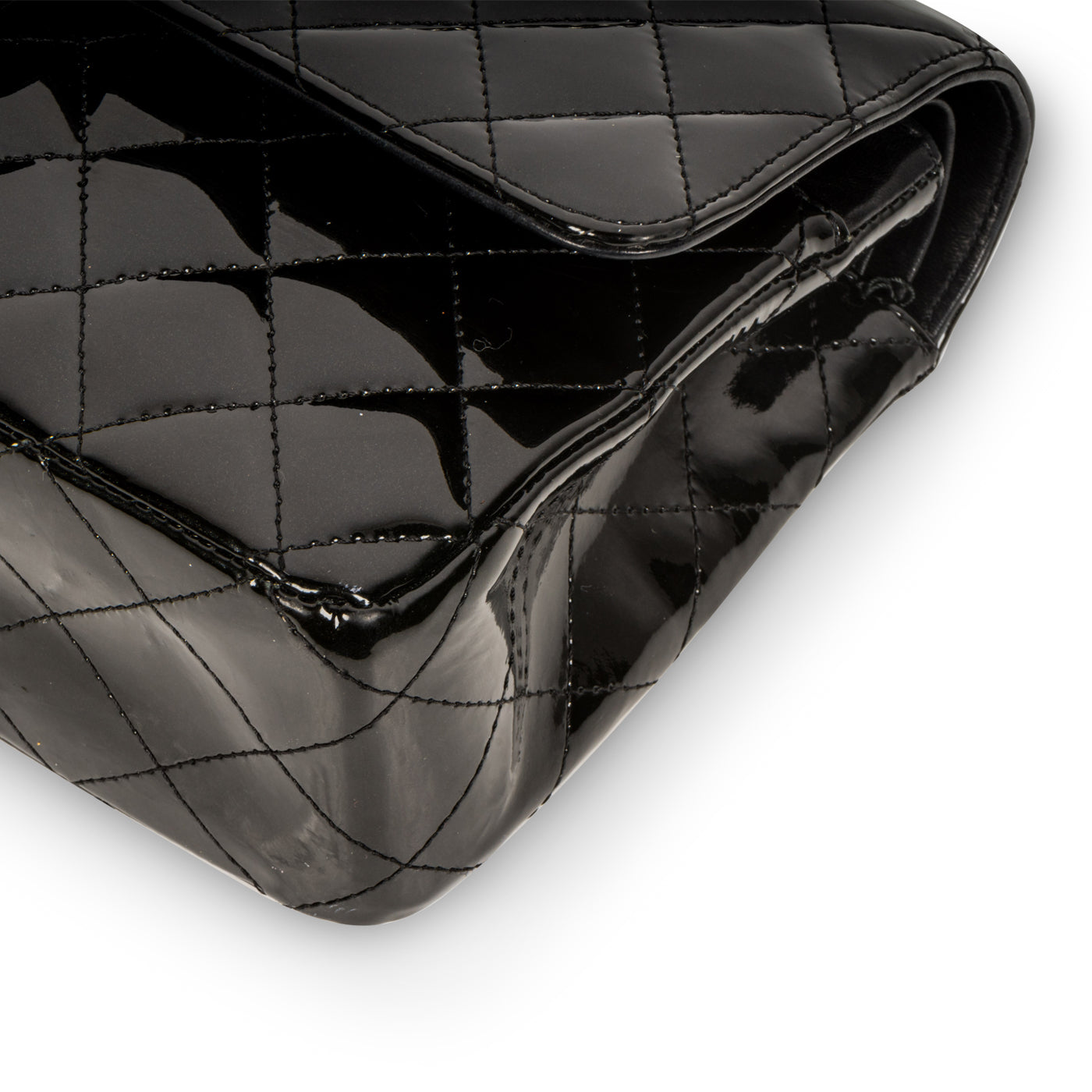 Chanel Classic Flap Bag - Medium - Patent Black