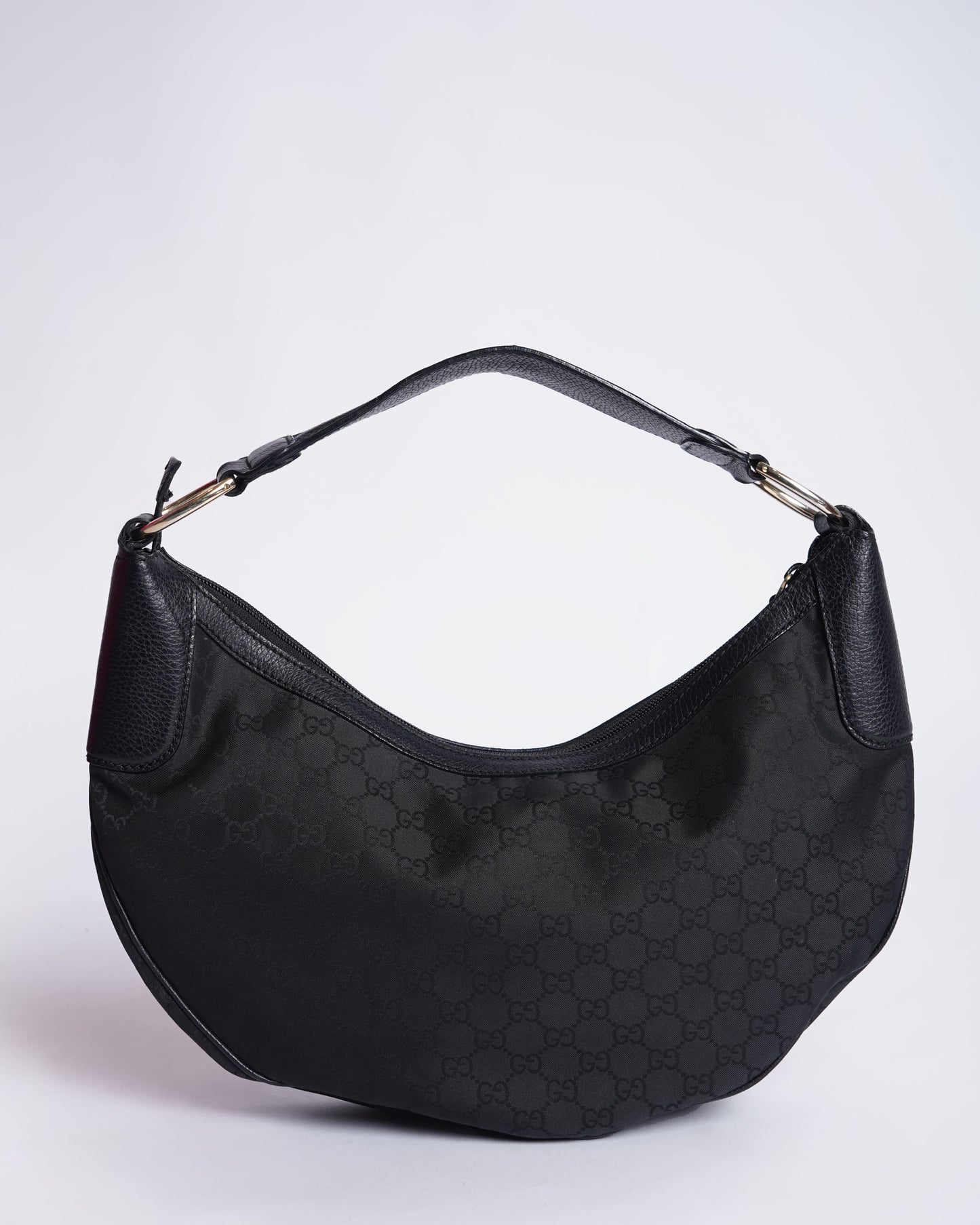 Gucci Lou Monogram Leather Canvas Shoulder Bag