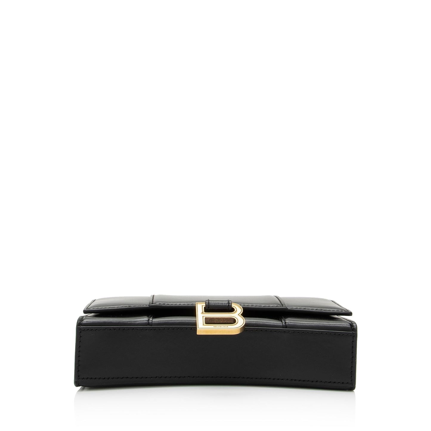 Luxury Balenciaga Trending 2026 Shiny Calfskin Hourglass Wallet on Chain Bag (SHF-RgTbFx)