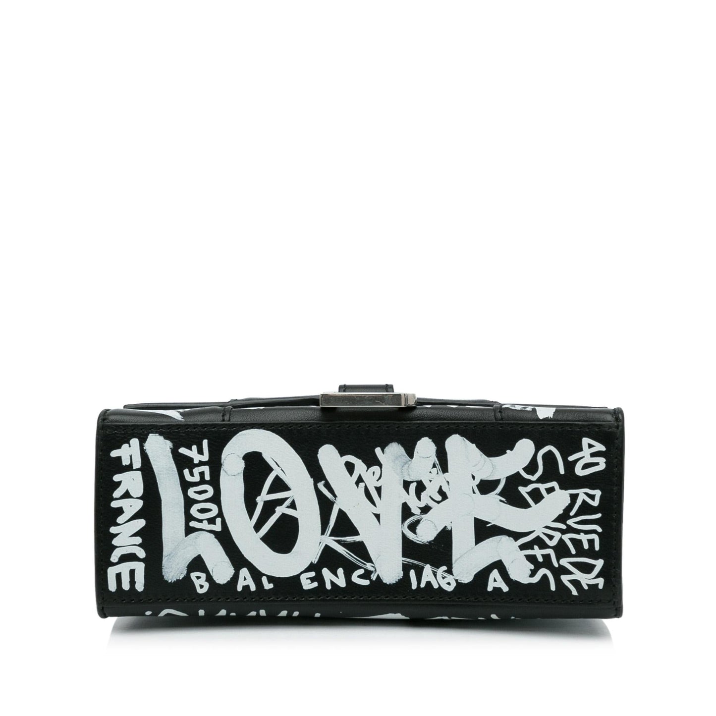 Luxury Balenciaga Trending 2026 XS Hourglass Graffiti Satchel (SHG-heztyI)