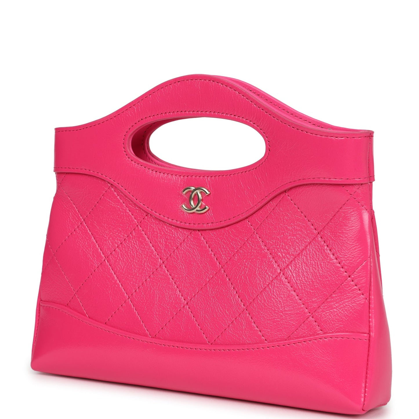 Chanel Nano 31 Shopper Pink Shiny Aged Calfskin Gold Hardware