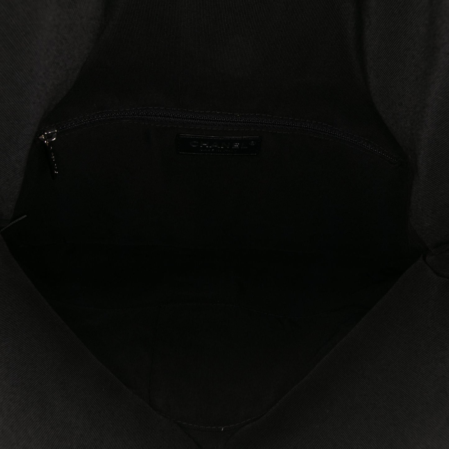 Chanel CC Quilted Lambskin Grip Clutch