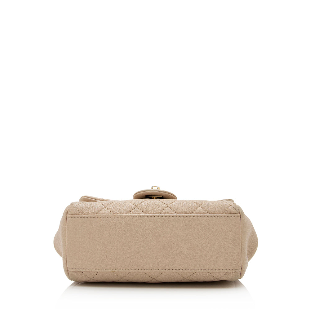 Chanel Sheepskin Trapezio Mini Flap Bag - FINAL (SHF-21135)