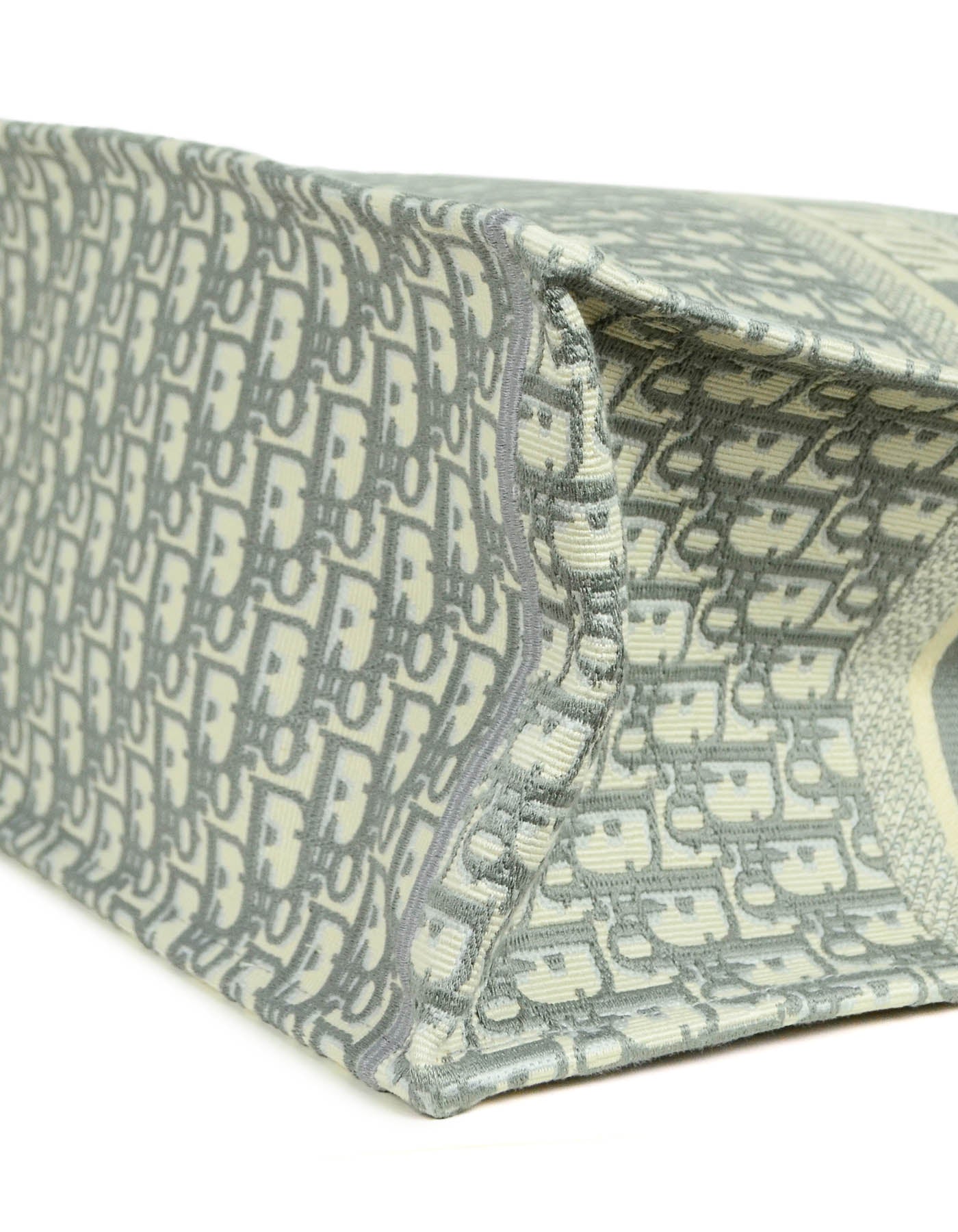 Christian Dior Grey Oblique Monogram Book Tote Bag