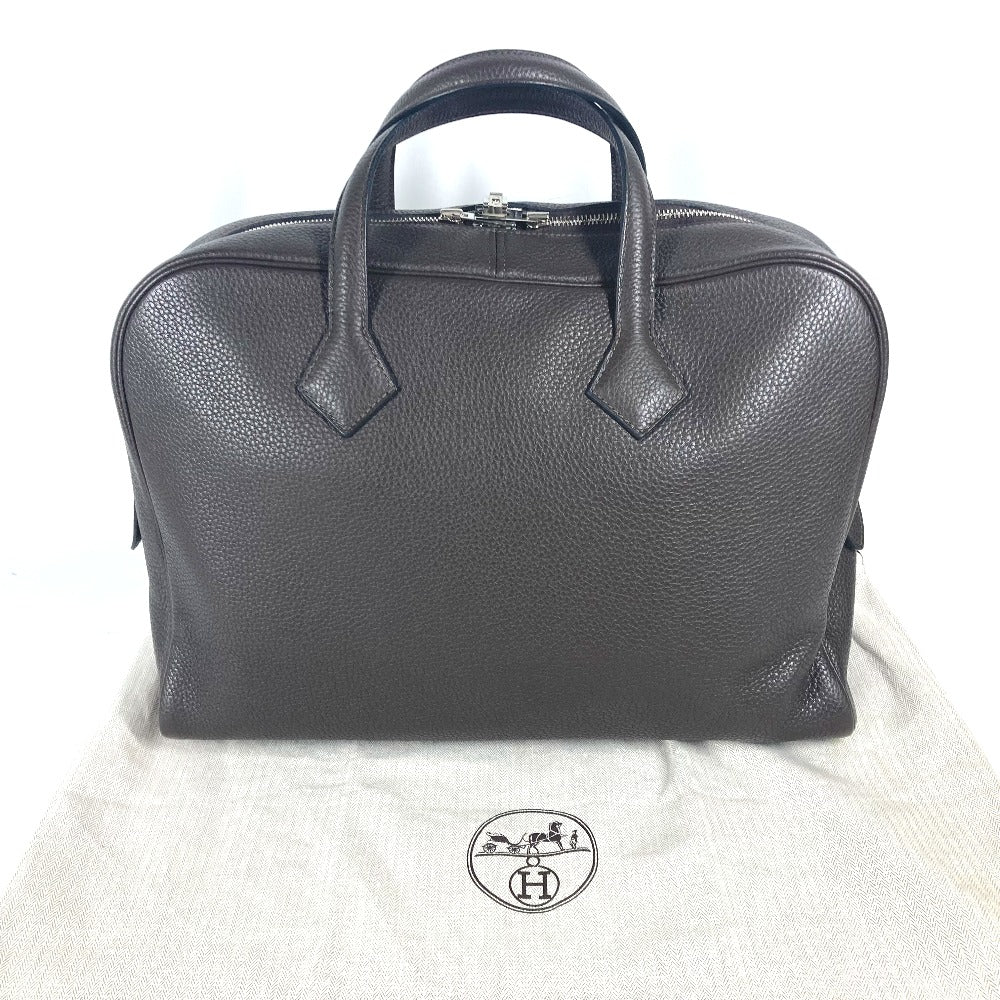 HERMES Business bag Taurillon Clemence Brown bag handbag Victoria 2 mens