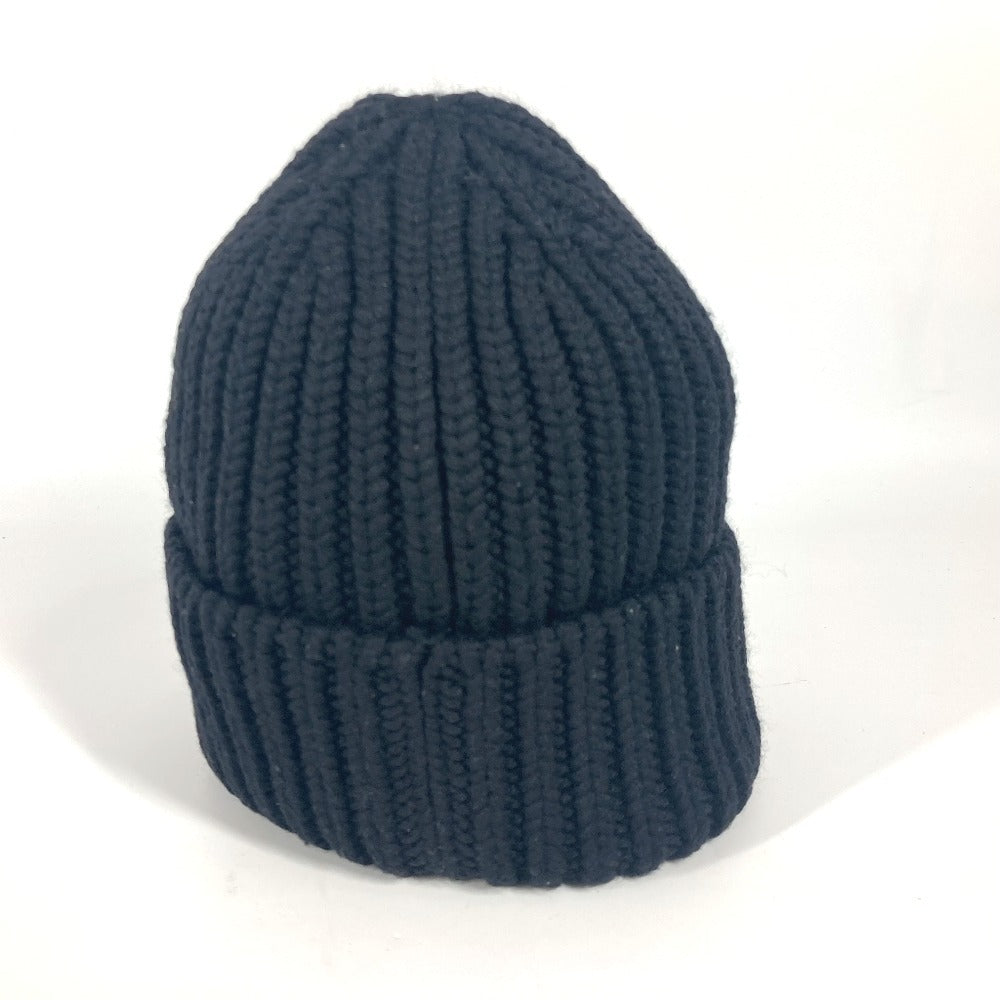 LOUIS VUITTON Knit hat wool black Beanie Only LV
