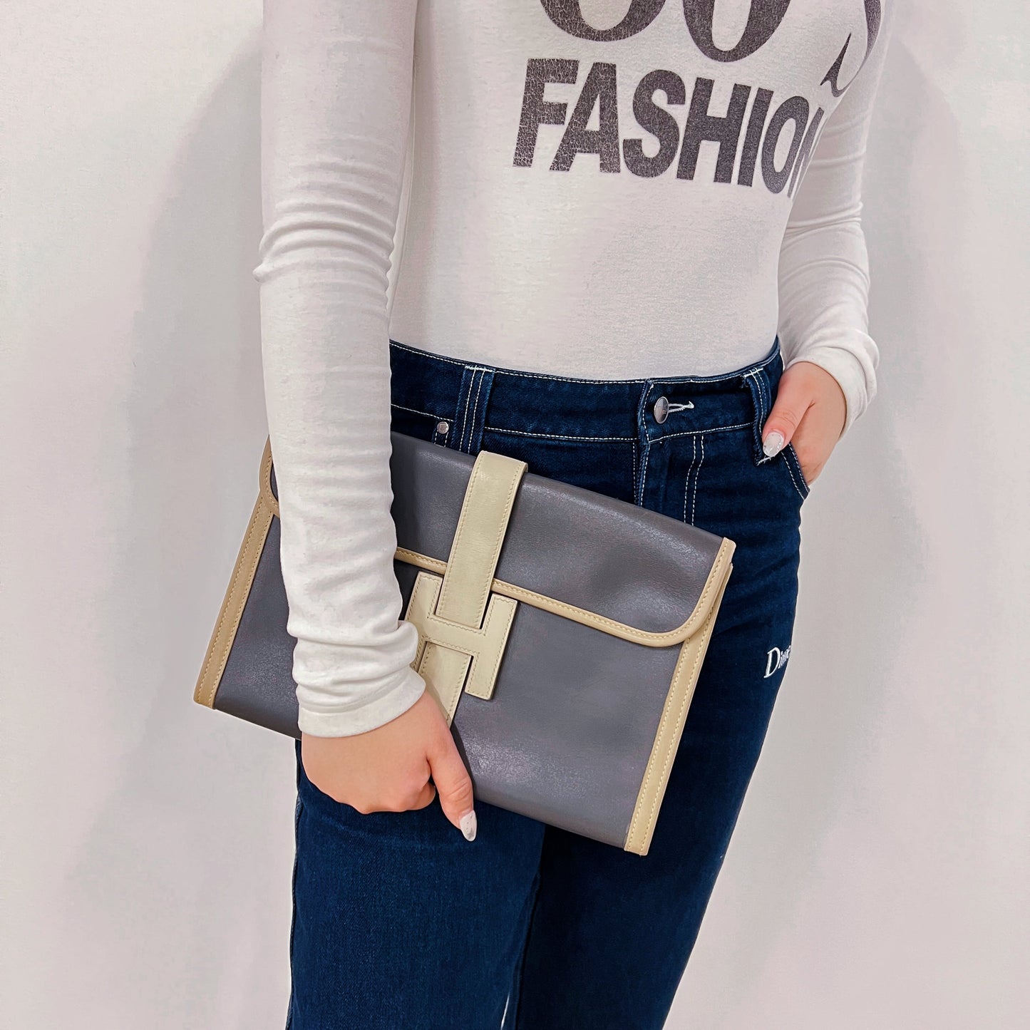 Luxury Hermes Jige Clutch