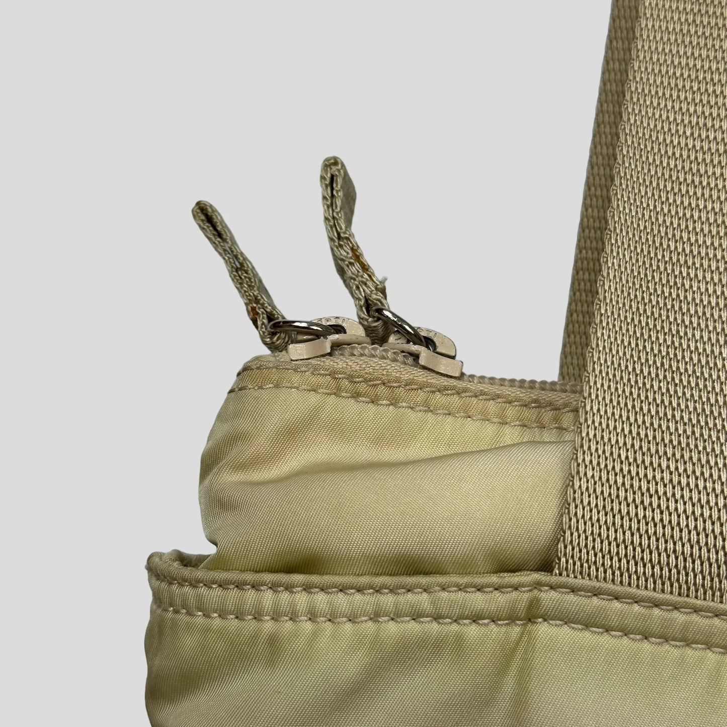 Prada Milano 00s Nylon Tote Shoulder Bag