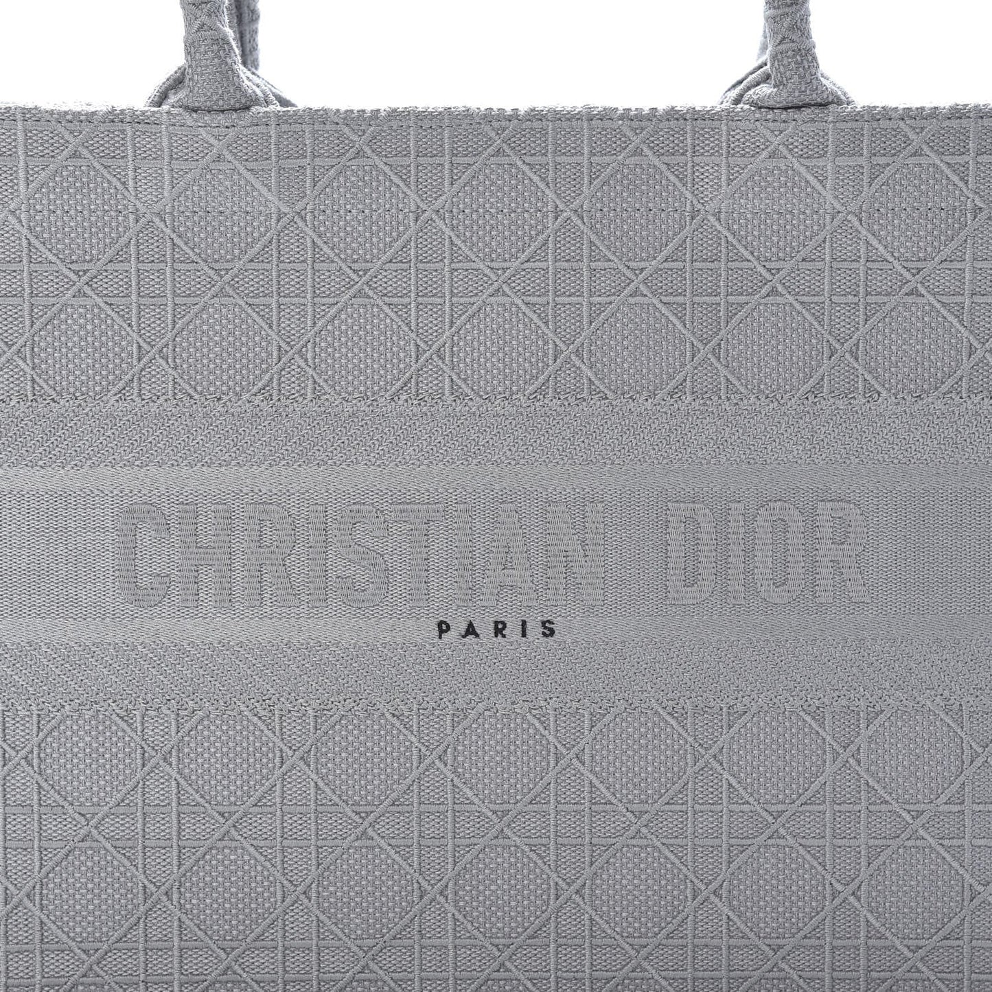 DIOR EMBROIDERED CANNAGE MEDIUM BOOK TOTE BAG