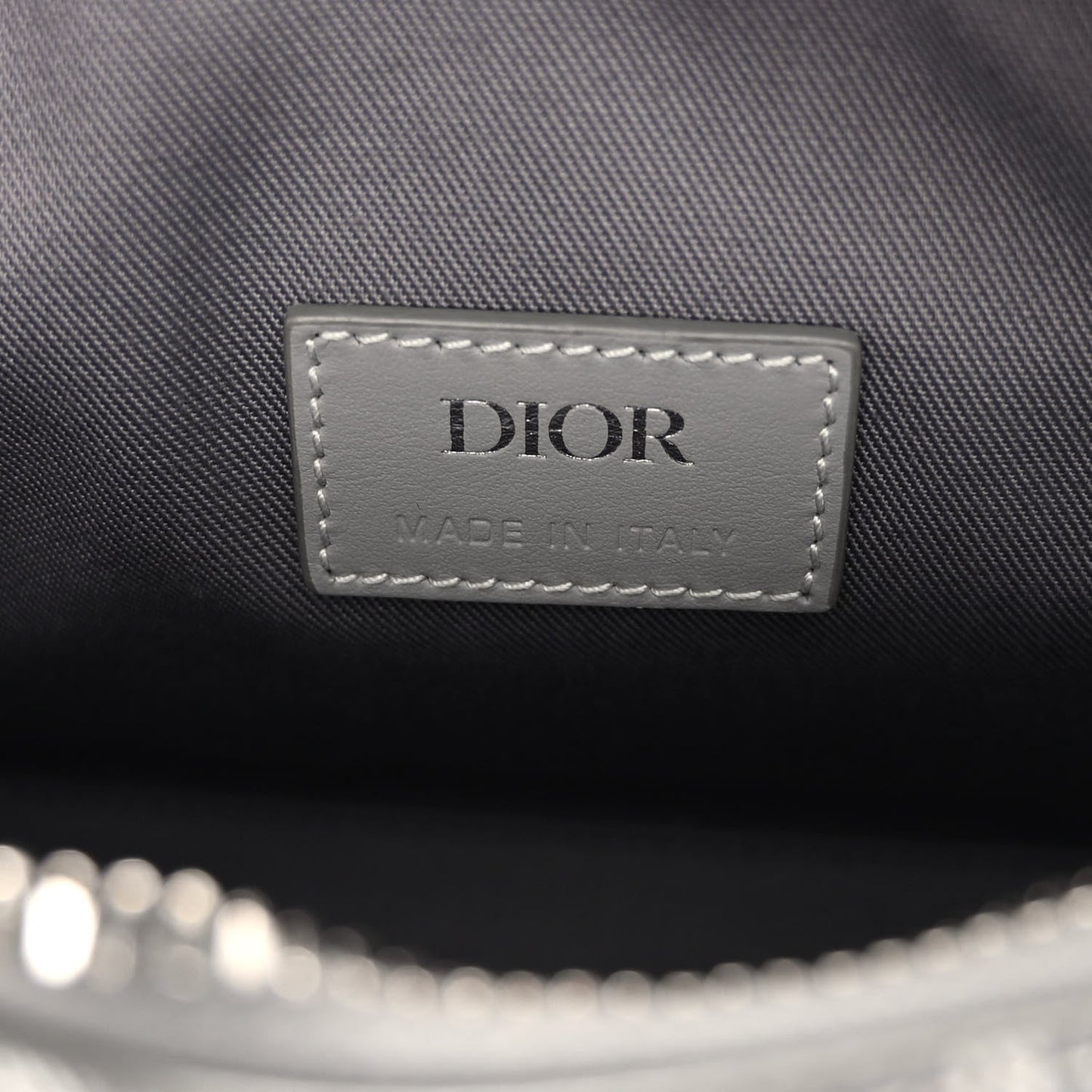 DIOR COATED CANVAS CD DIAMOND LINGOT TOLIETRY POUCH