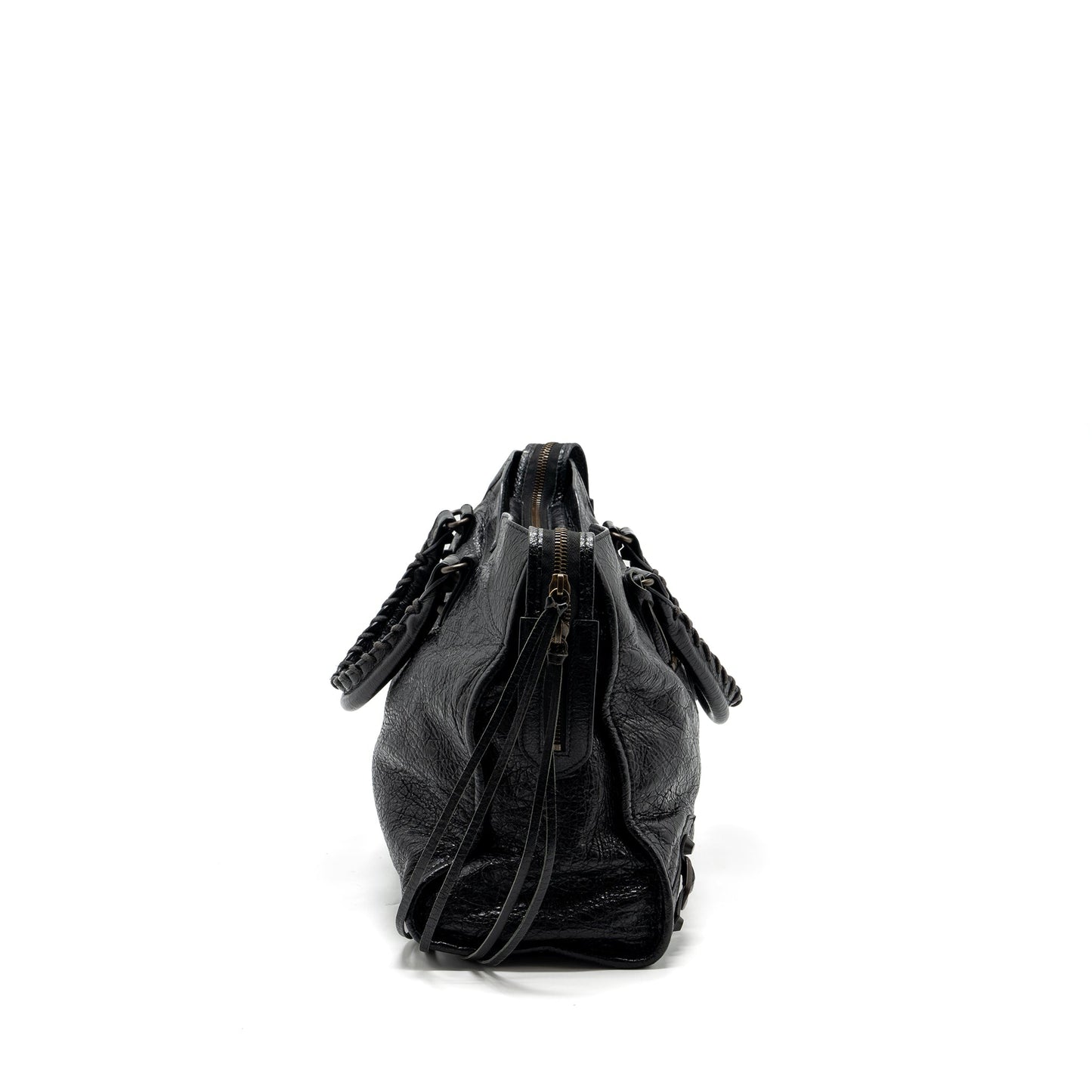 Balenciaga City Purse Calfskin Black Ruthenium Hardware