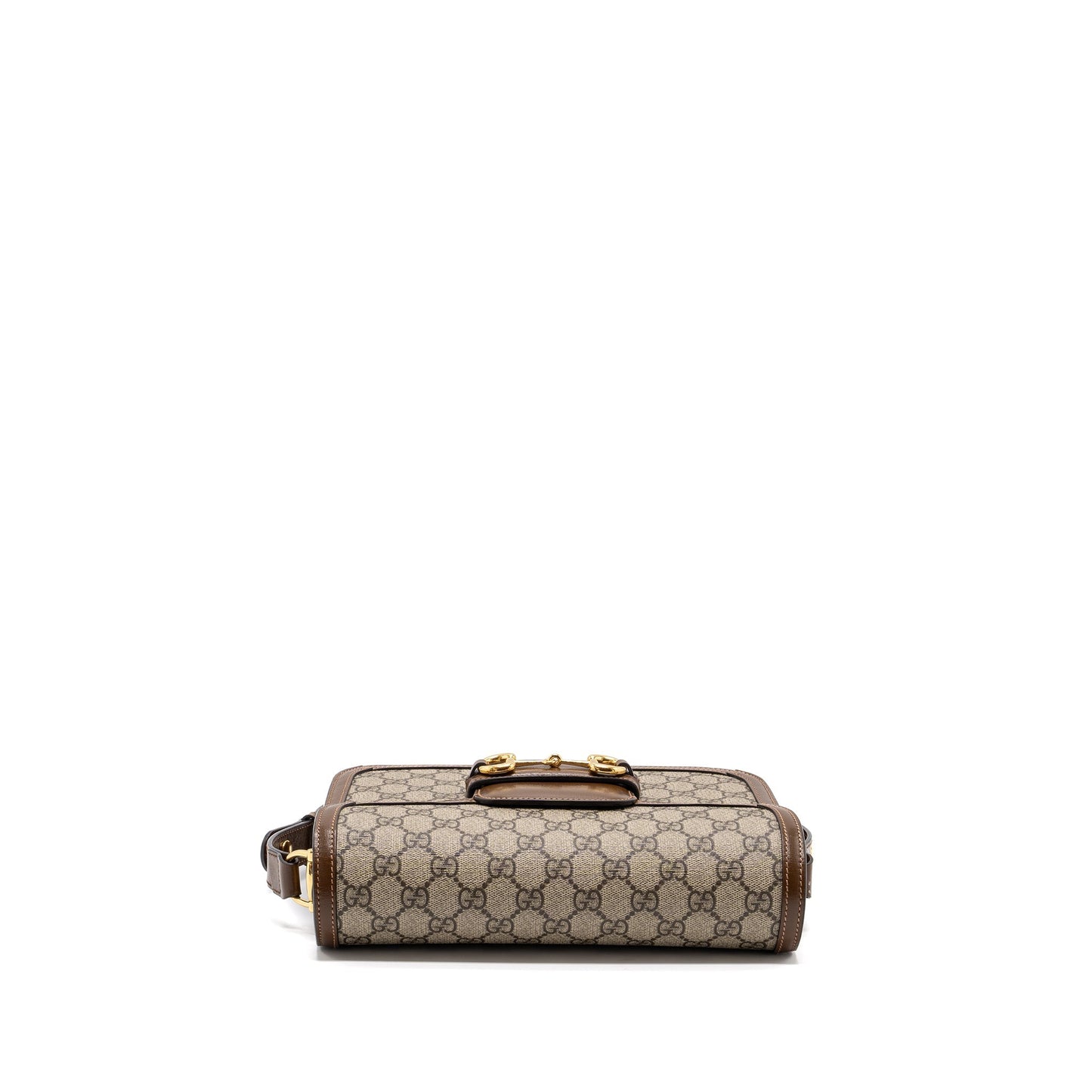 Gucci Horsebit 1955 Shoulder Bag GG Supreme Canvas / Leather Brown