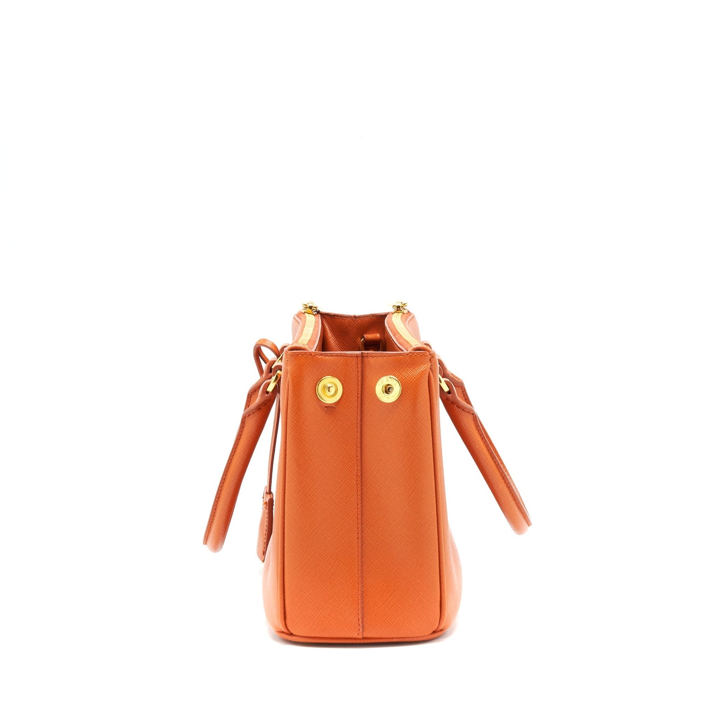 Prada Saffiano Tote Purse Papaya