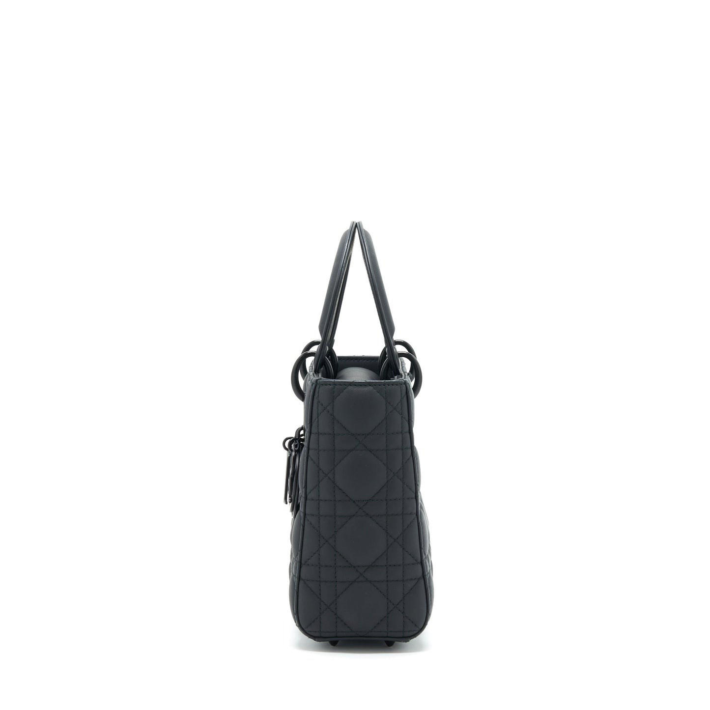 Dior Small Lady Dior Tote Purse so black