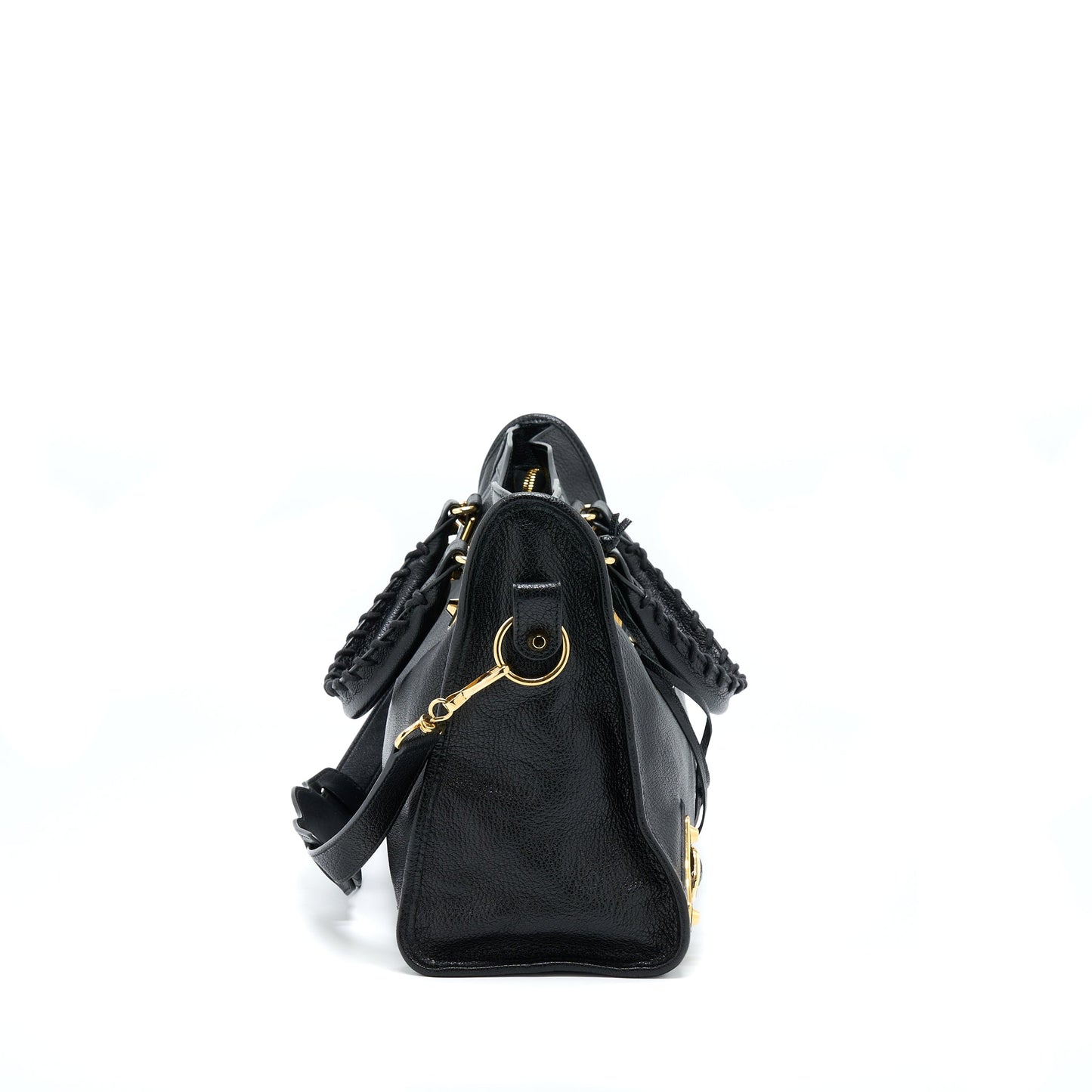 Balenciaga Edged City Purse Goatskin Black