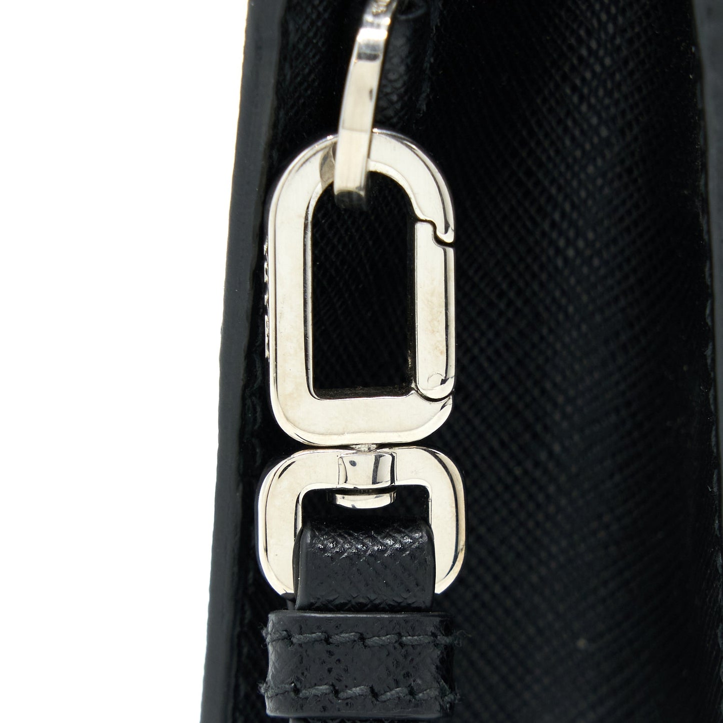 Prada Mens Clutch Soffiano Black SHW