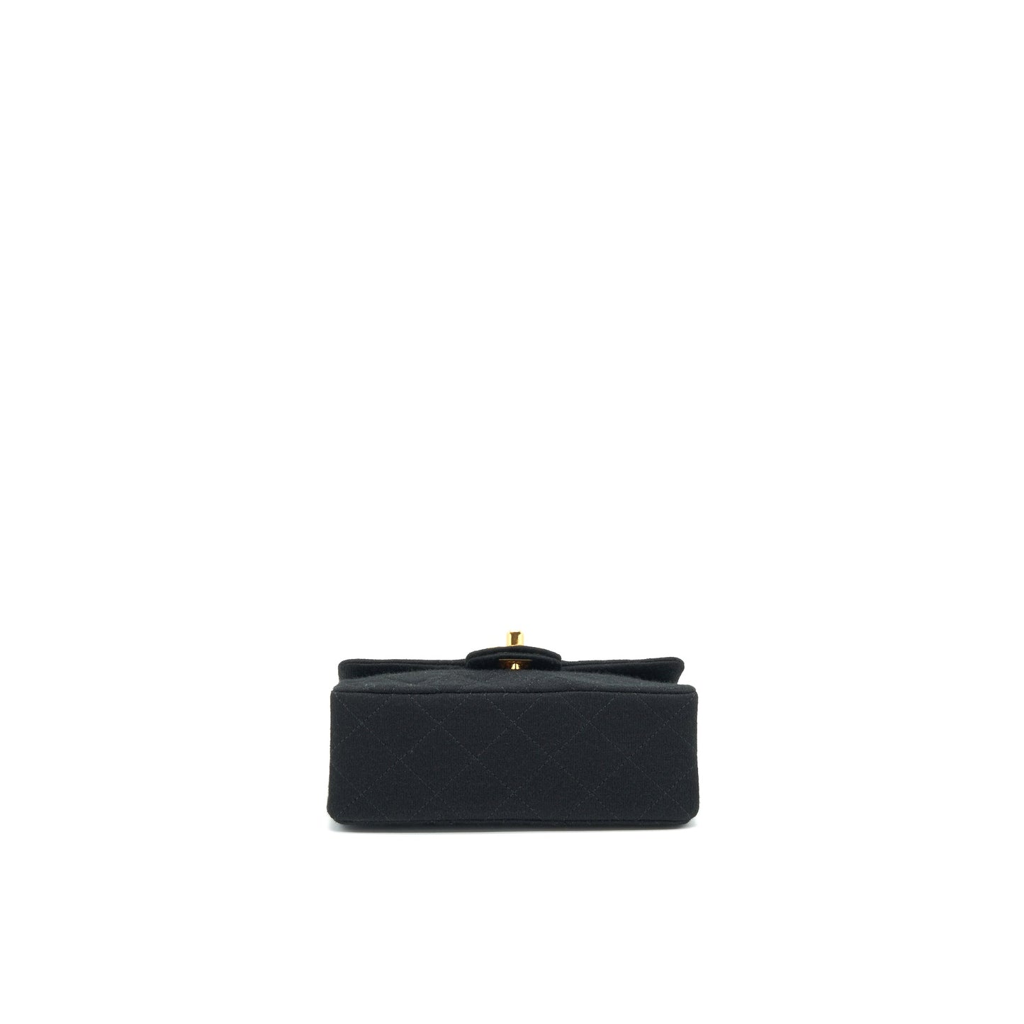 Chanel Fabric Mini Square Flap Bag Black