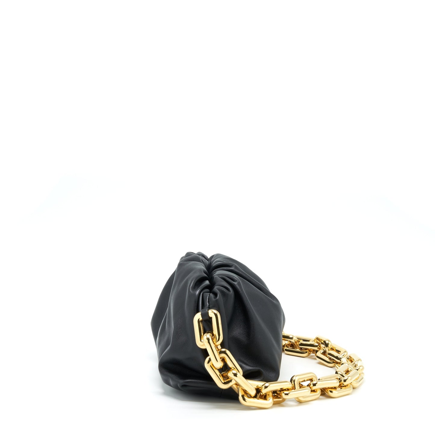 Bottega Veneta Chain Pouch Calfskin Black