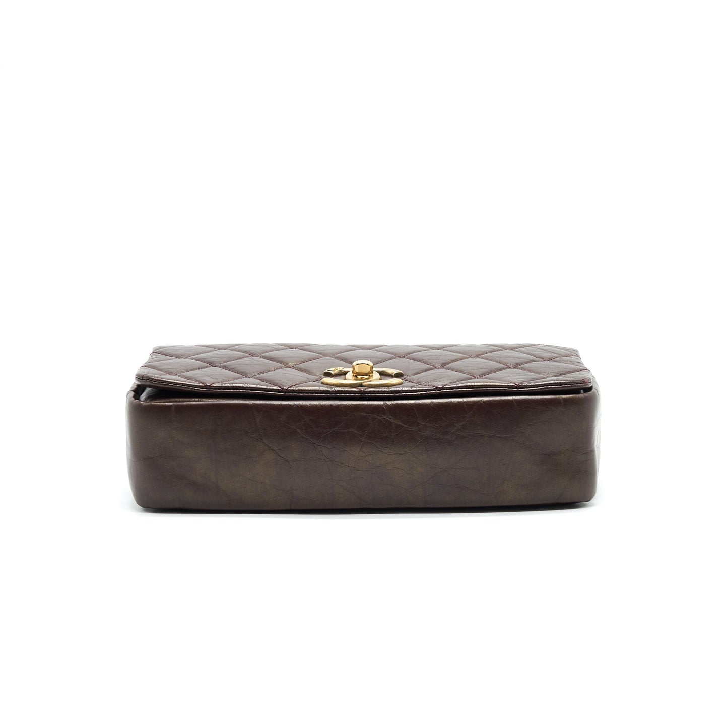 Chanel Calfskin Flap Bag with Chain Burgundy