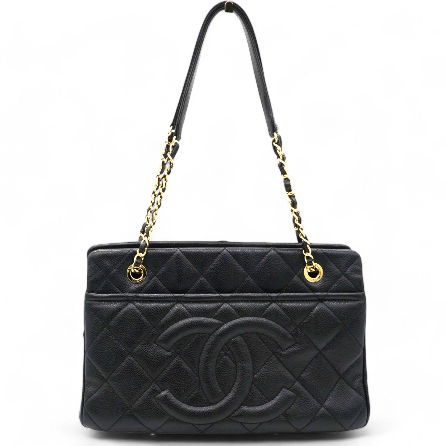 Chanel Caviar Quilted Timeless CC Soft Tote Black