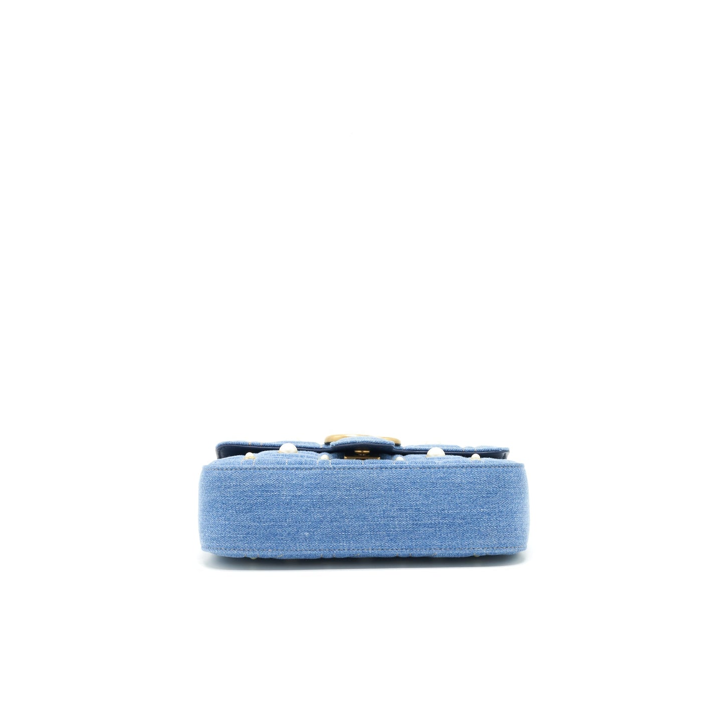 Gucci mini Marmont Bag Denim with pearl