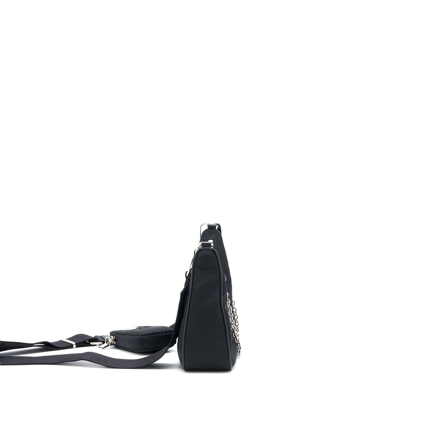 Prada Re-Edition 2005 Re-Nylon Bag Black SHW