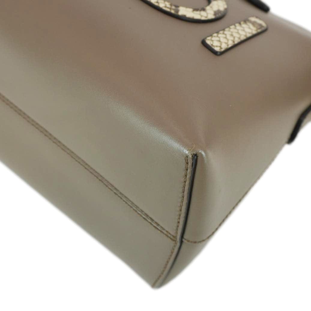 FENDI Moonlight Leather Crossbody Saddle Bag Blue