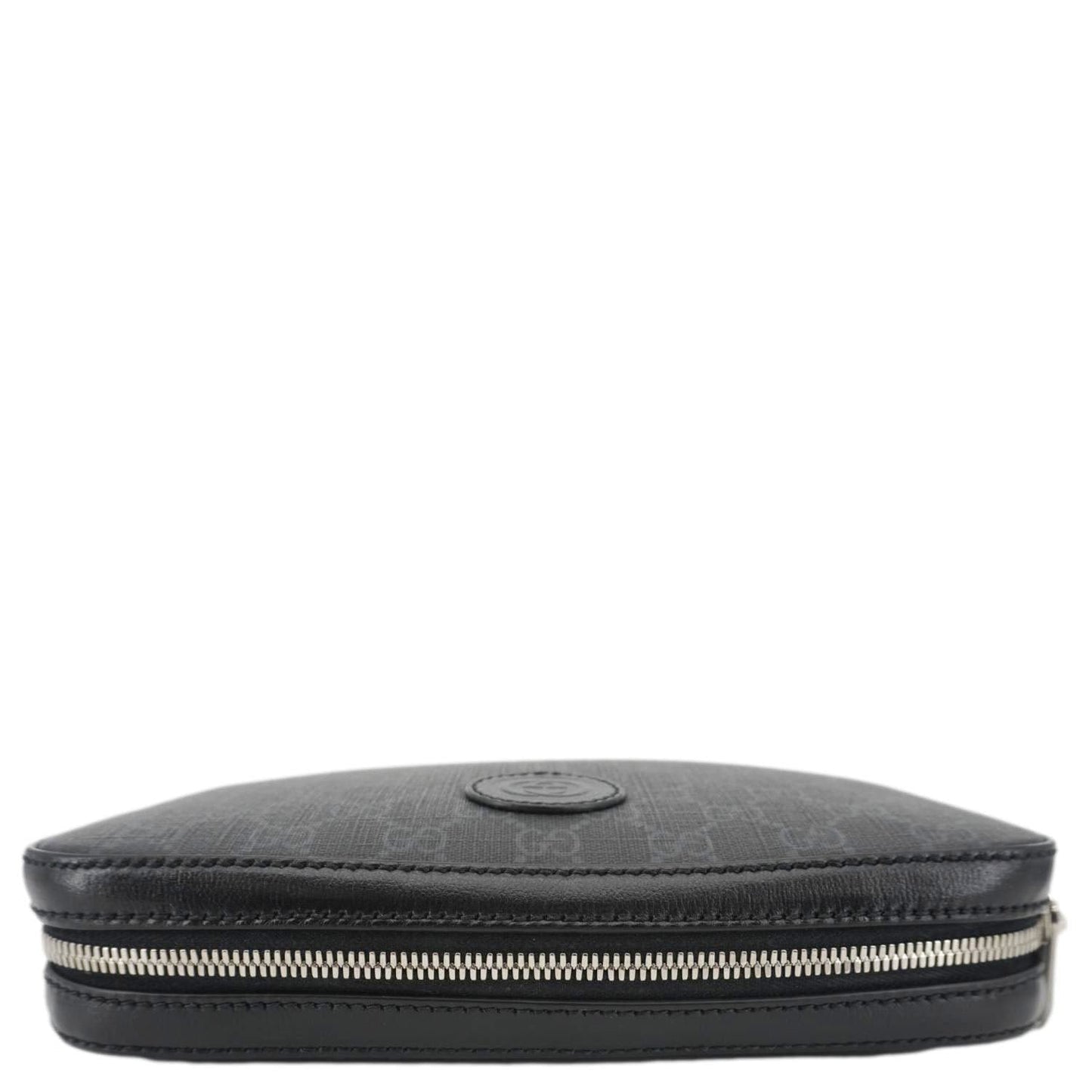 GUCCI Azalea Retro Interlocking G Supreme Canvas Shoulder Bag Black 703468