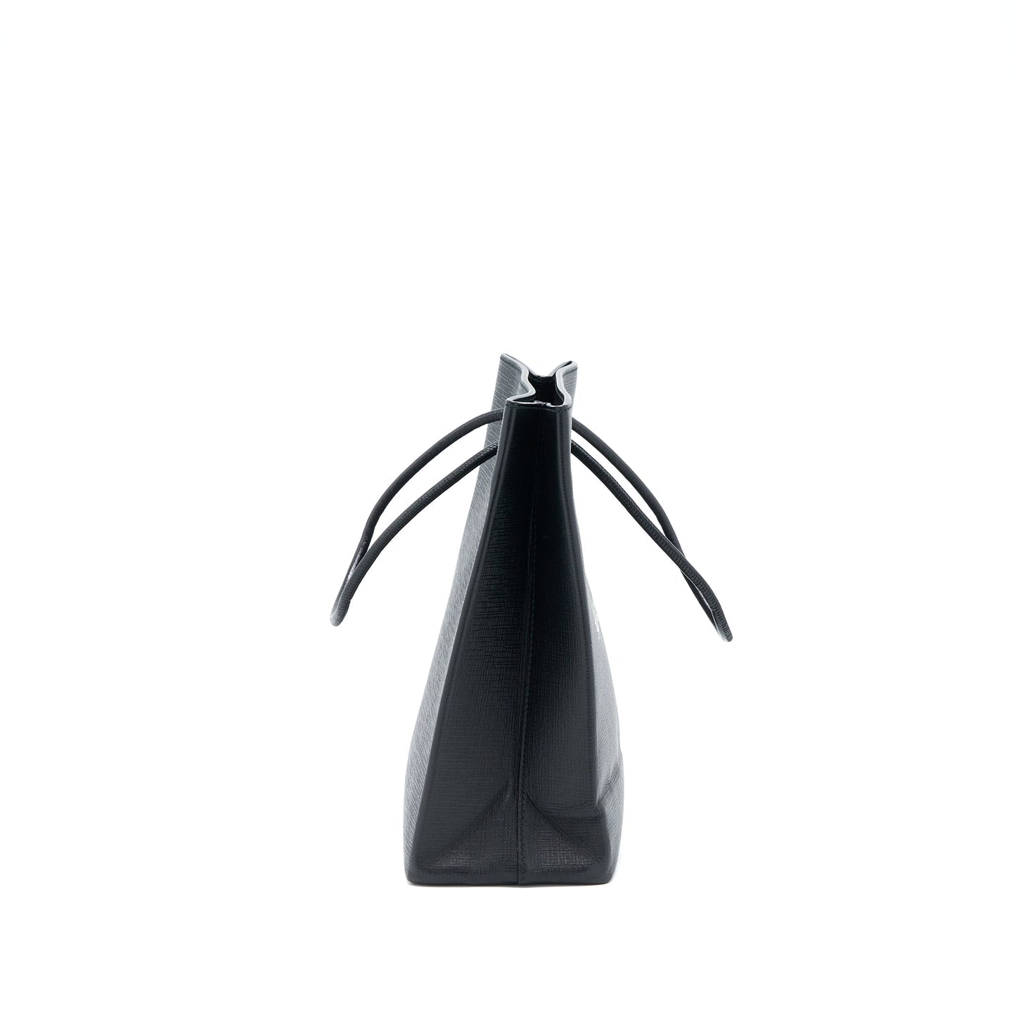 Balenciaga Top Handle Shopping Tote Purse Calfskin Black