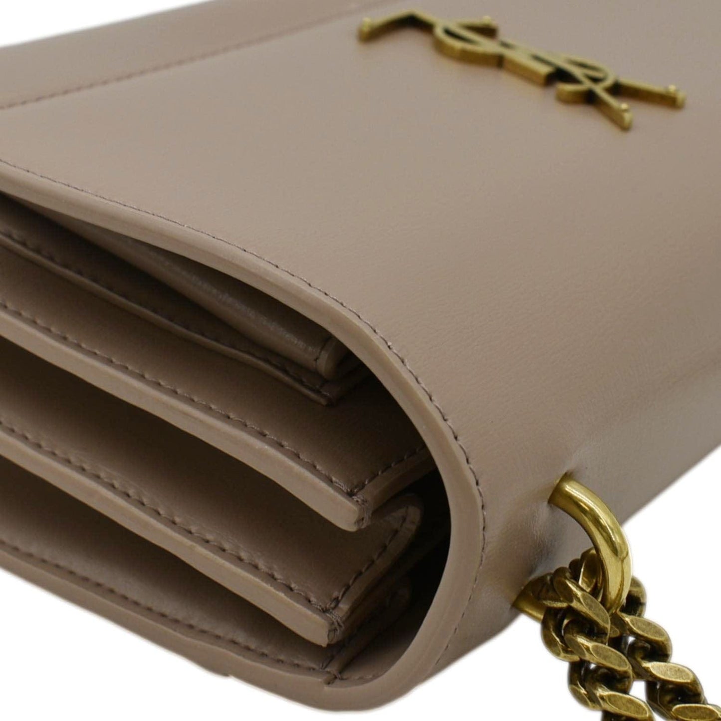 SAINT LAURENT Monogram Sunset Medium Leather Shoulder Bag Rosy Sand