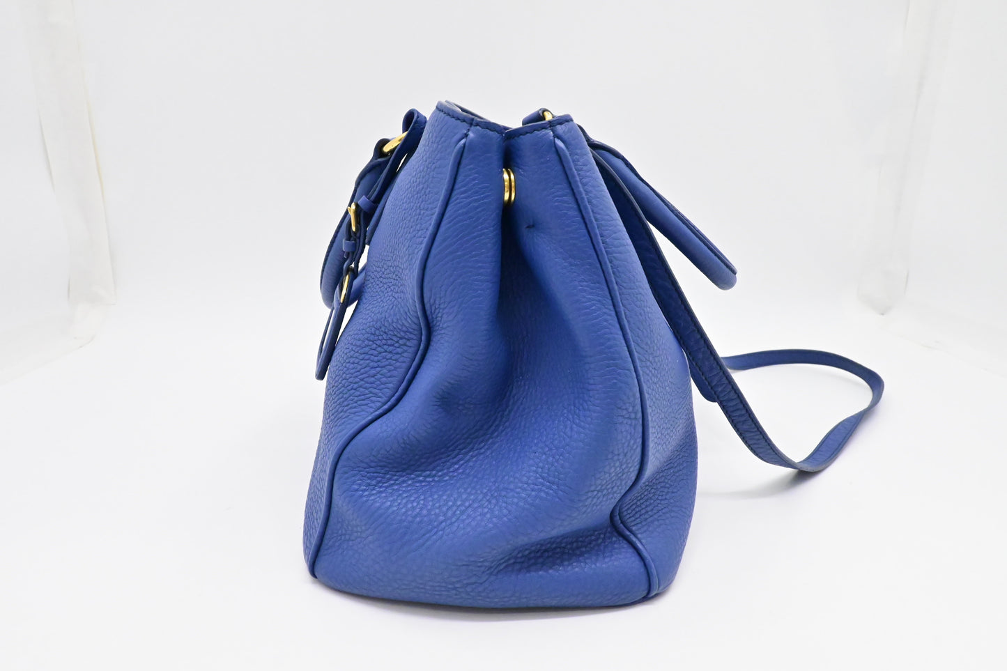 Prada 2way Bag in Blue Leather