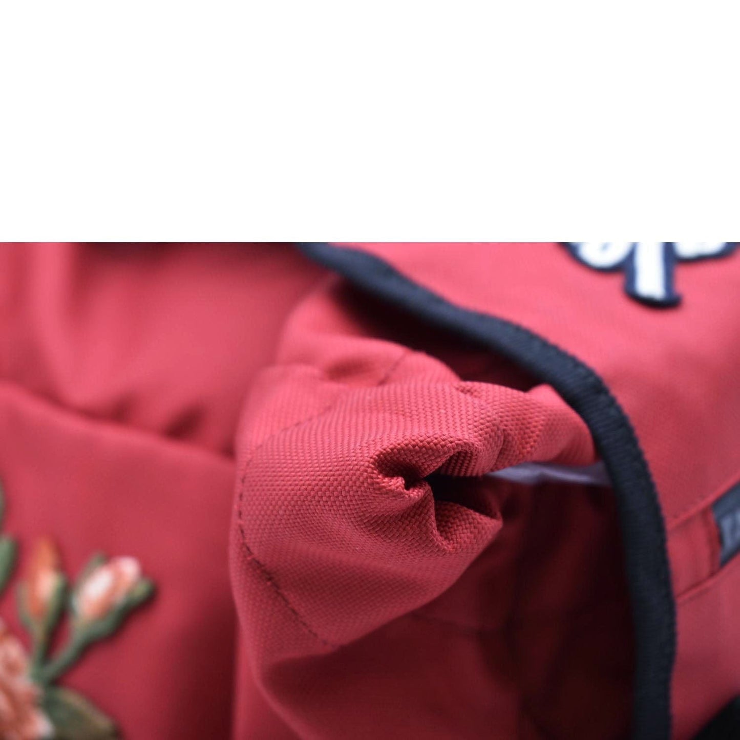 GUCCI Techno Embroidered Canvas Web Backpack Bag Red 450982