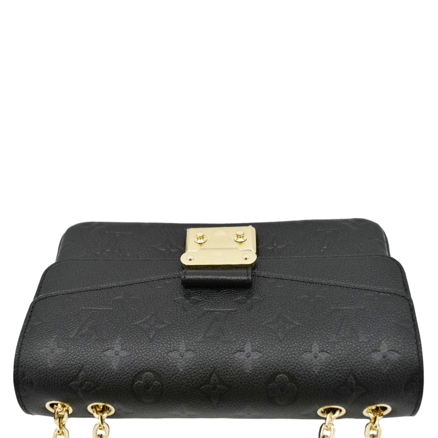 LOUIS VUITTON Marceau Monogram Empreinte Leather Shoulder Bag Black