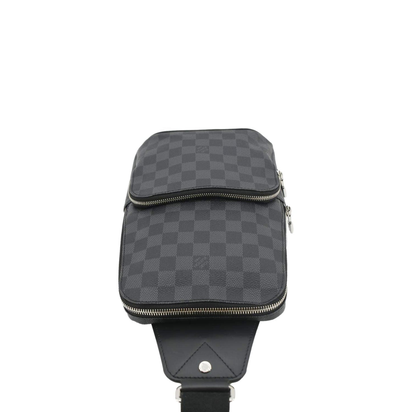 LOUIS VUITTON Avenue Sling Damier Graphite Backpack Bag Black