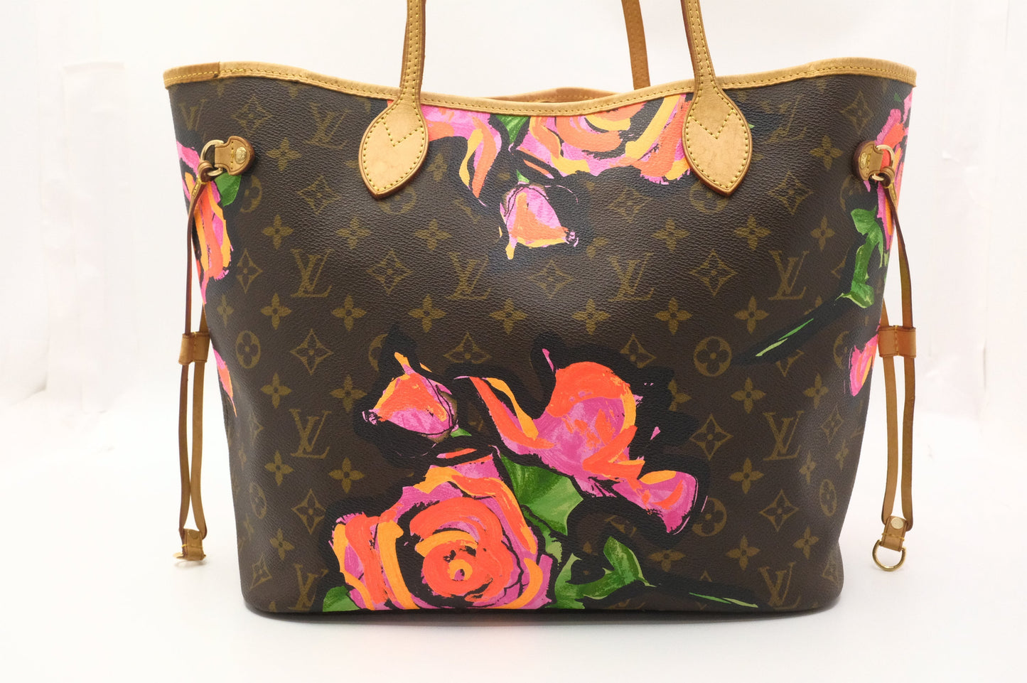 Louis Vuitton x Stephen Spro Neverfull MM in Roses Monogram Canvas