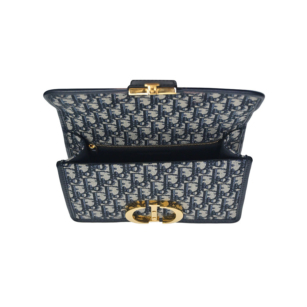 Blue Dior Oblique Jacquard 30 Montaigne Bag - 3 (Rented Out)