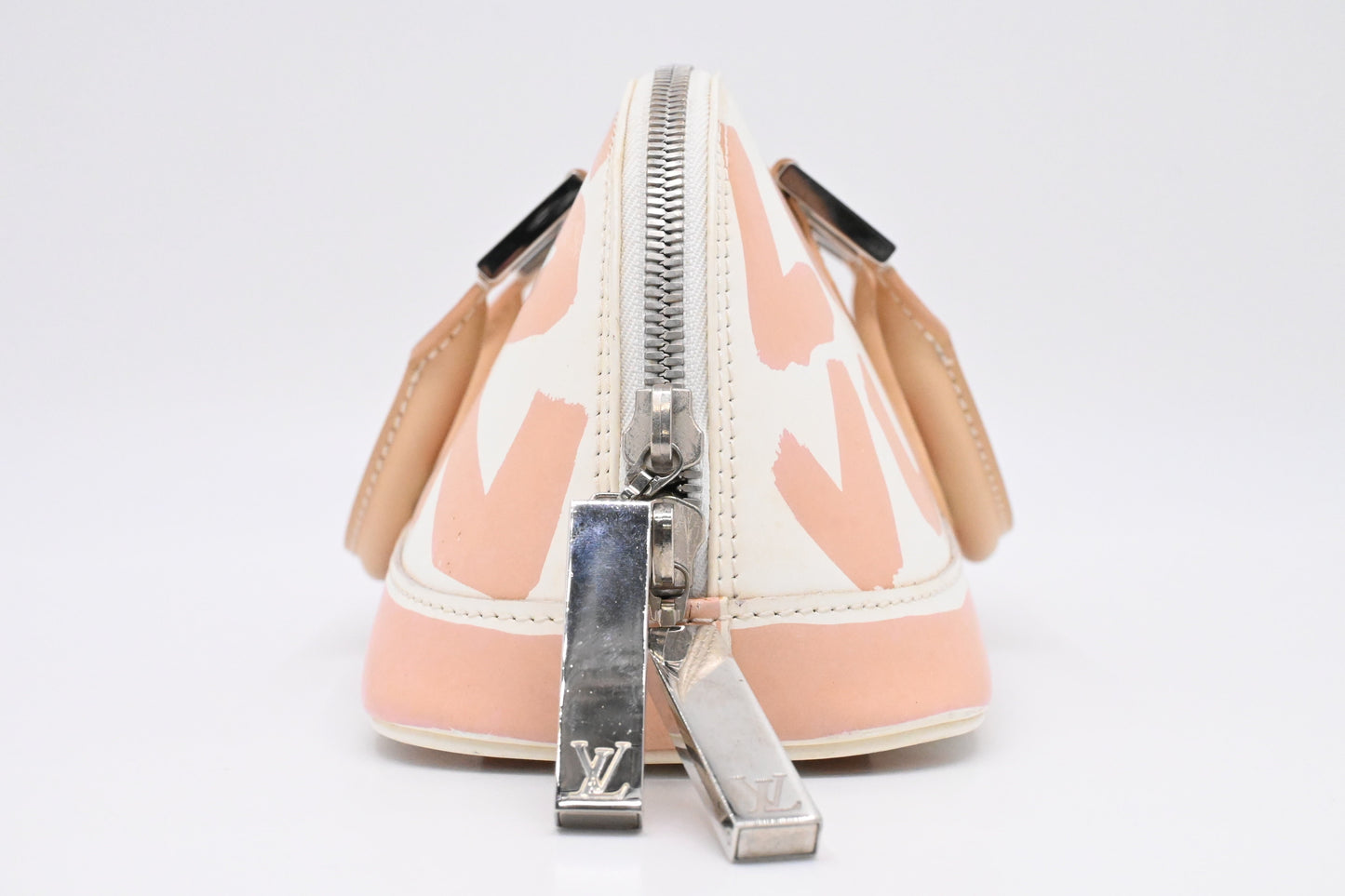 Louis Vuitton x Stephen Spro Alma Horizontal in Beige Graffiti Glazed Leather
