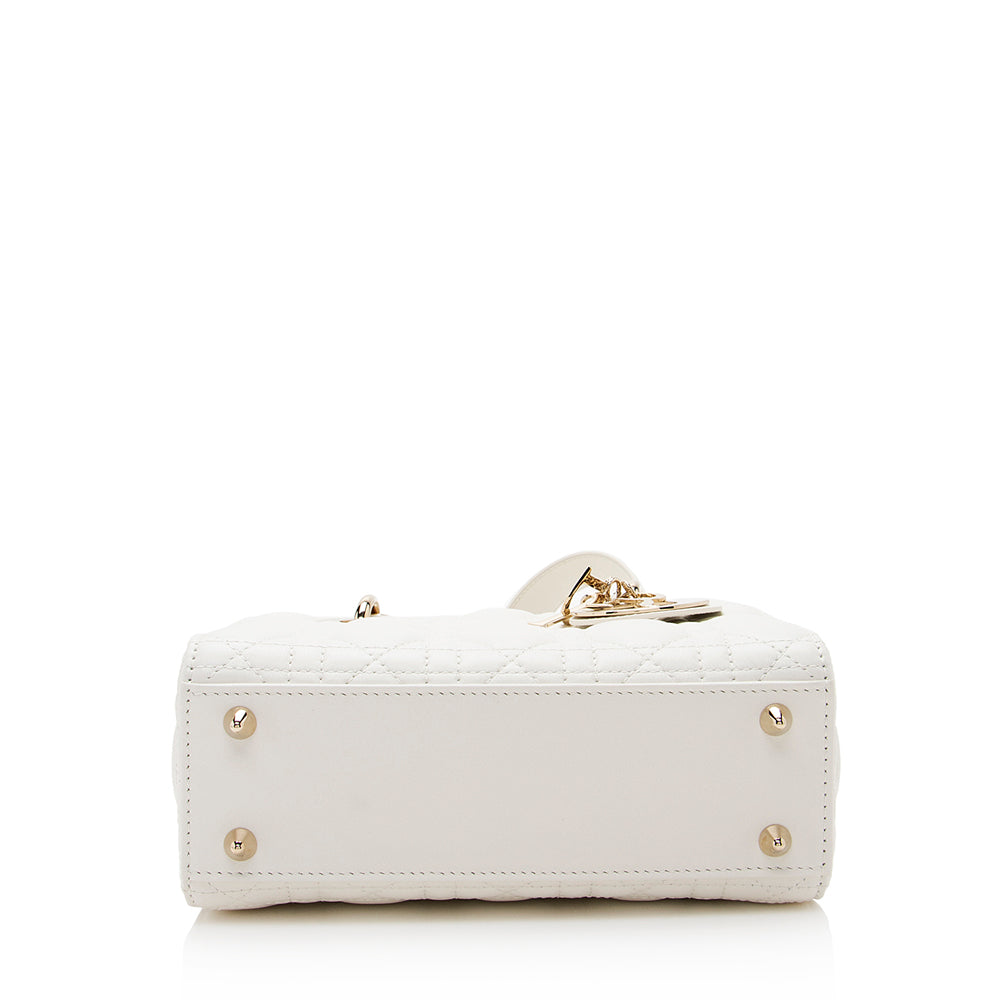 Dior Lambskin Cannage Small Tote (SHF-19216)