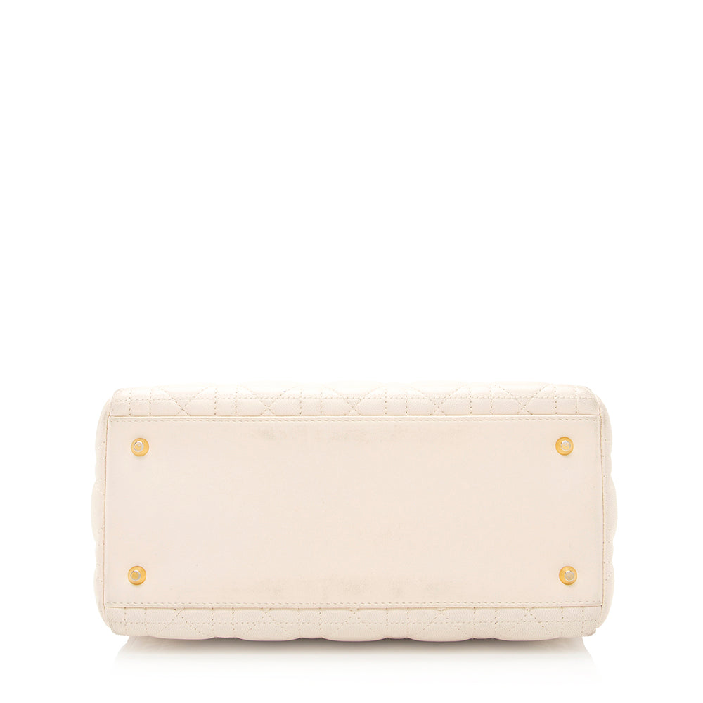 Dior Lambskin Dior Medium Tote (SHF-20989)