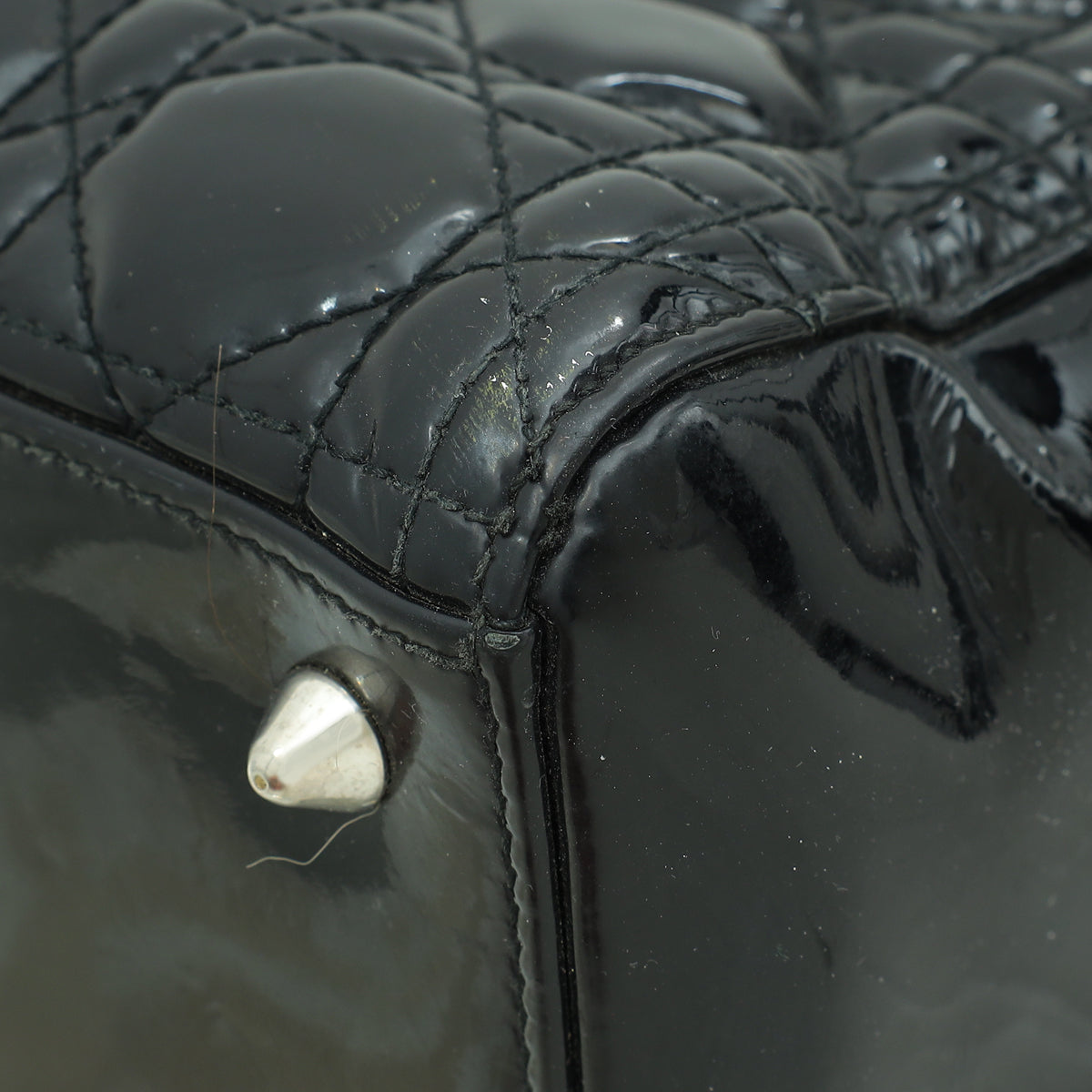 Christian Dior Black Lady Dior Medium Bag