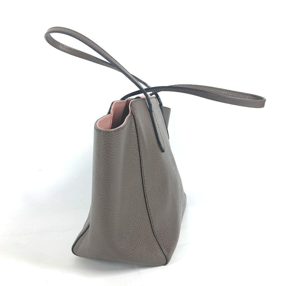 GUCCI Shoulder Bag 354408 leather gray logo Women