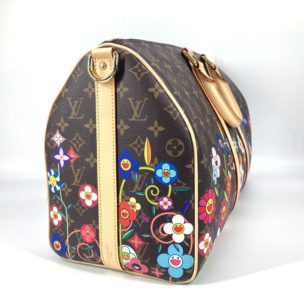 LOUIS VUITTON Boston Duffel bag Monogram canvas Brown Monogram Takashi Murakami LVxTK Keepall �Ebandouliere 45 Women(Unisex)