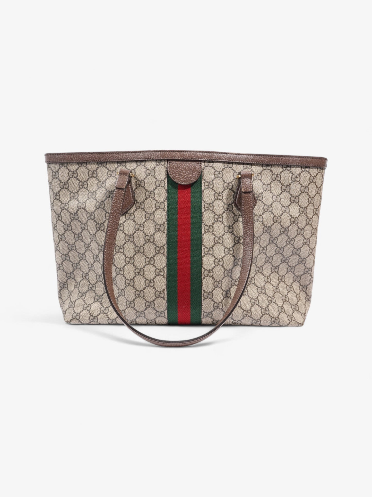 Gucci Ophidia GG Tote GG Supreme / Green / Red Canvas Medium