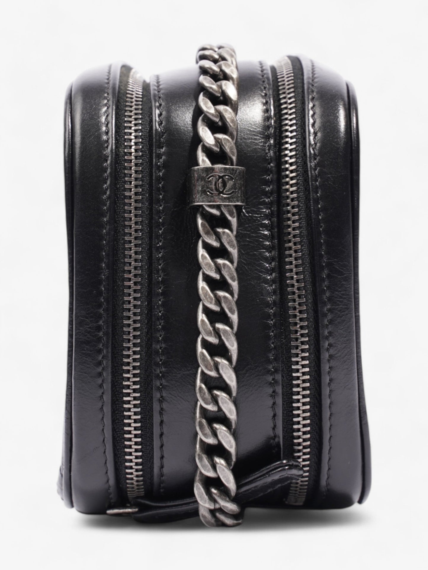 Chanel Coco Boy Camera Bag Black Calfskin Leather