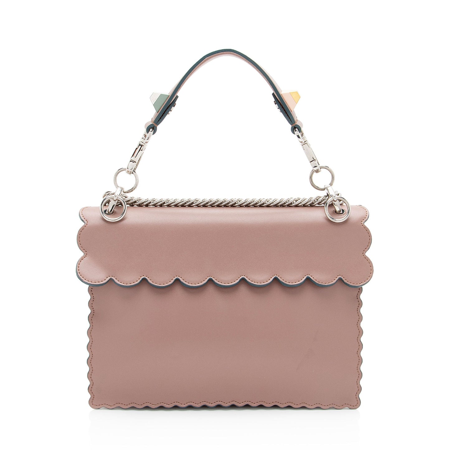 Fendi Leather Vertical Box Shoulder Bag