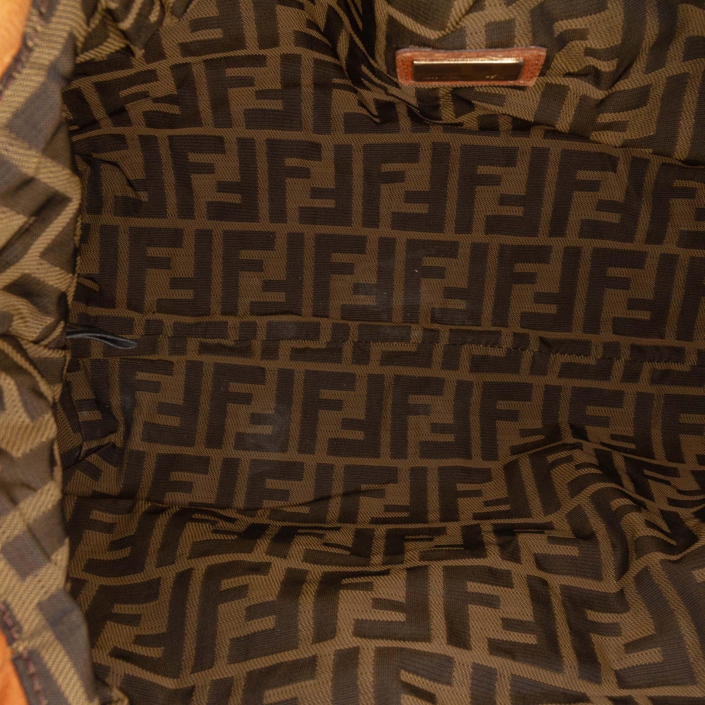 Fendi Zucchino Canvas Handbag