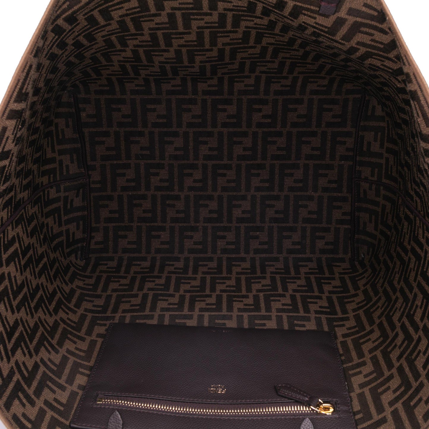 Fendi Calfskin Leather Baguette Satchel