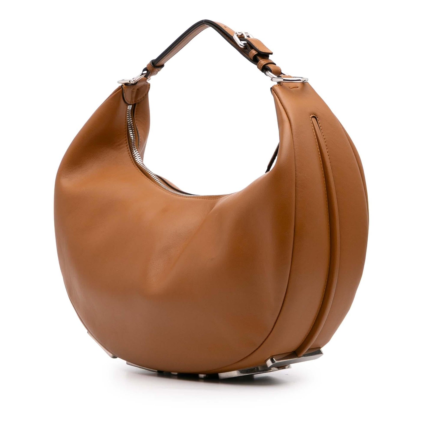 Fendi Leather Crystal Fab Crossbody